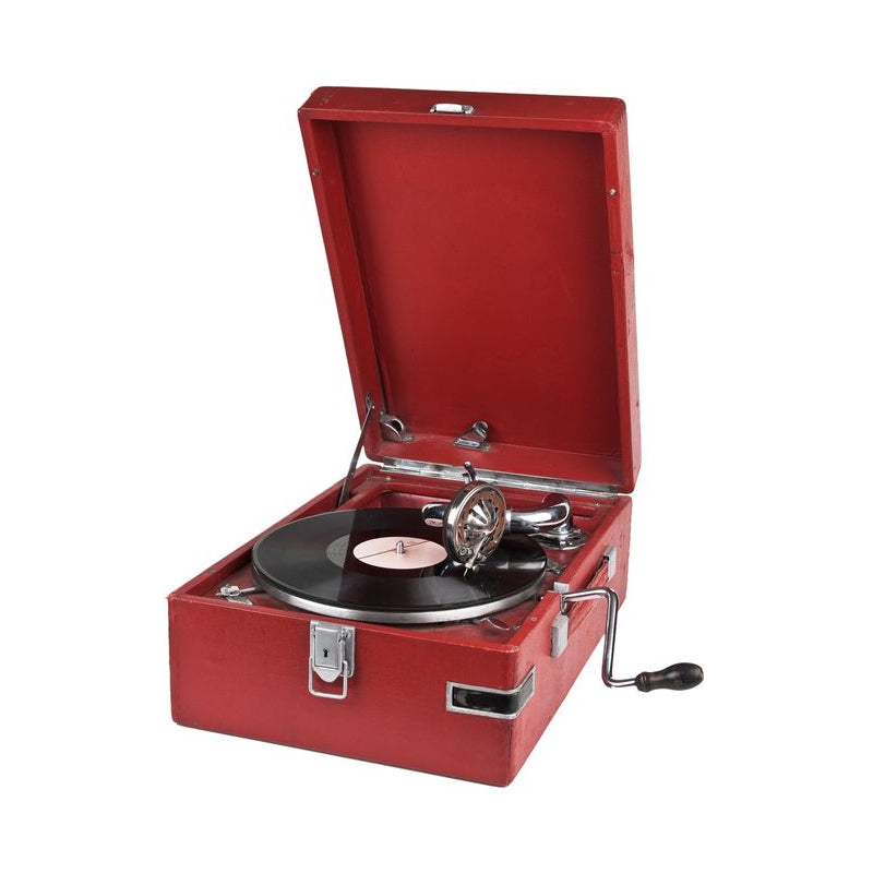 Vintage gramophone red